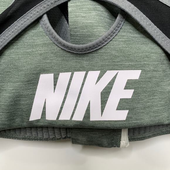 Nike Sports Bra Women XS Extra Small Shape High Support Padded Cut Out Zip Front - Picture 7 of 11